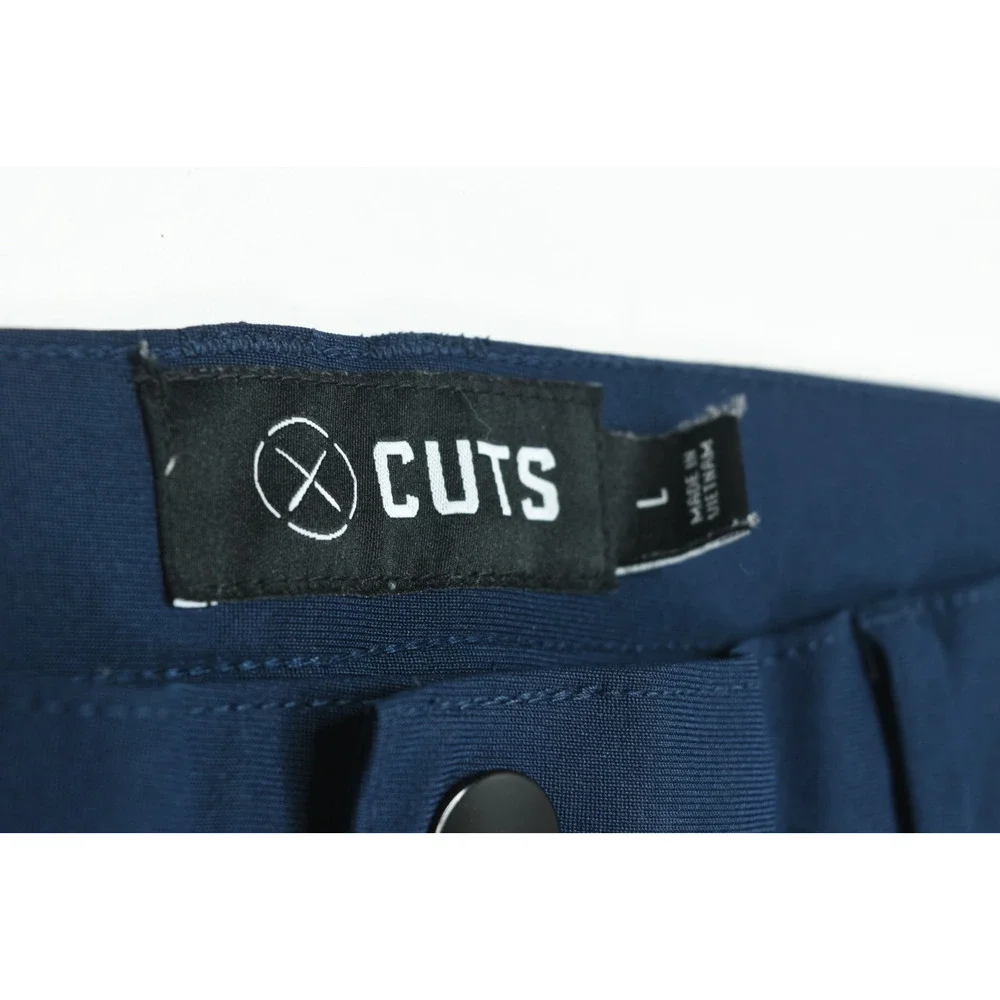 Cuts Clothing AO Joggers Pants Mens Large Blue Tapered Slim Fit Stretch